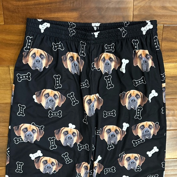 Dog Face Fun Pajama Pants size Large - Picture 2 of 3